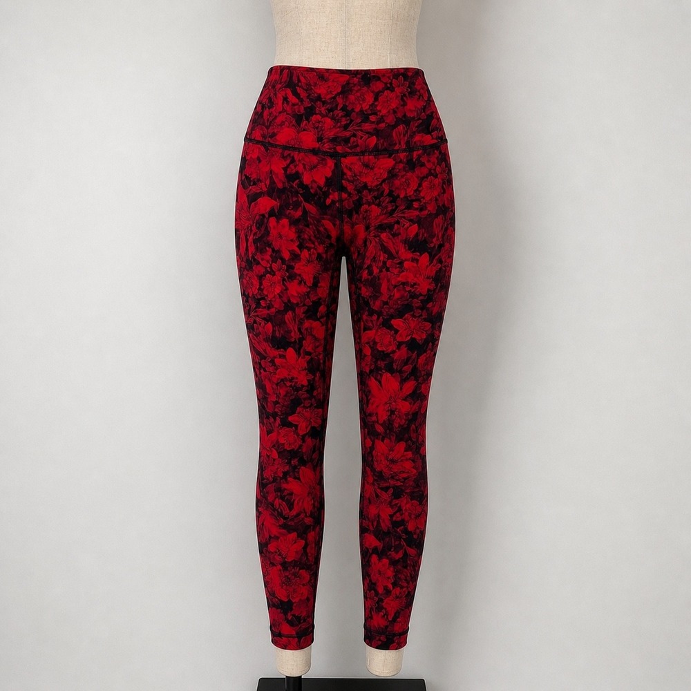 Lululemon‎ Wunder Under High-Rise Red W5C6S Carminetrue Luxtreme Leggings Size 6